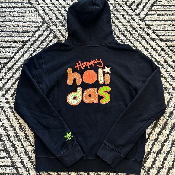 Adidas Mens Happy Holidas Sweatshirt Medium - Picture 1 of 4